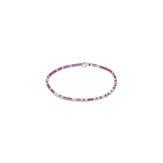 Hope Unwritten Sterling Bracelet - Pink Metallic