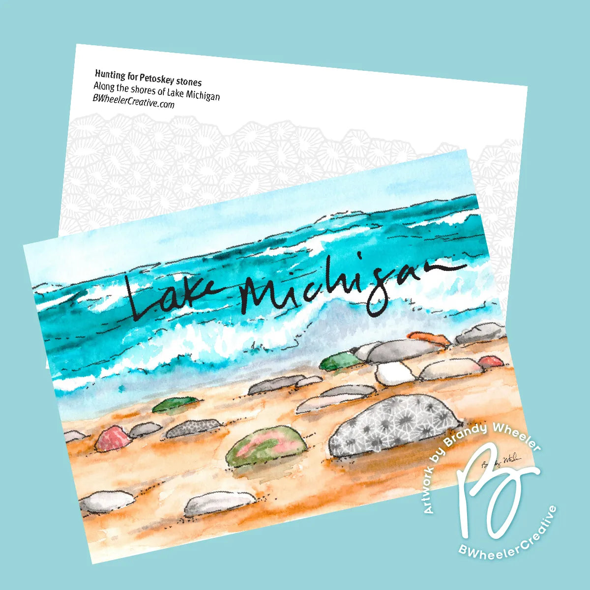 Lake Michigan Postcard