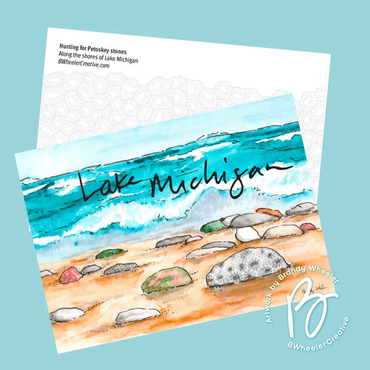 Lake Michigan Postcard