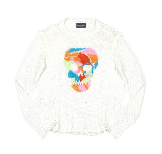 Rainbow Skull Luxurious Cotton Sweater