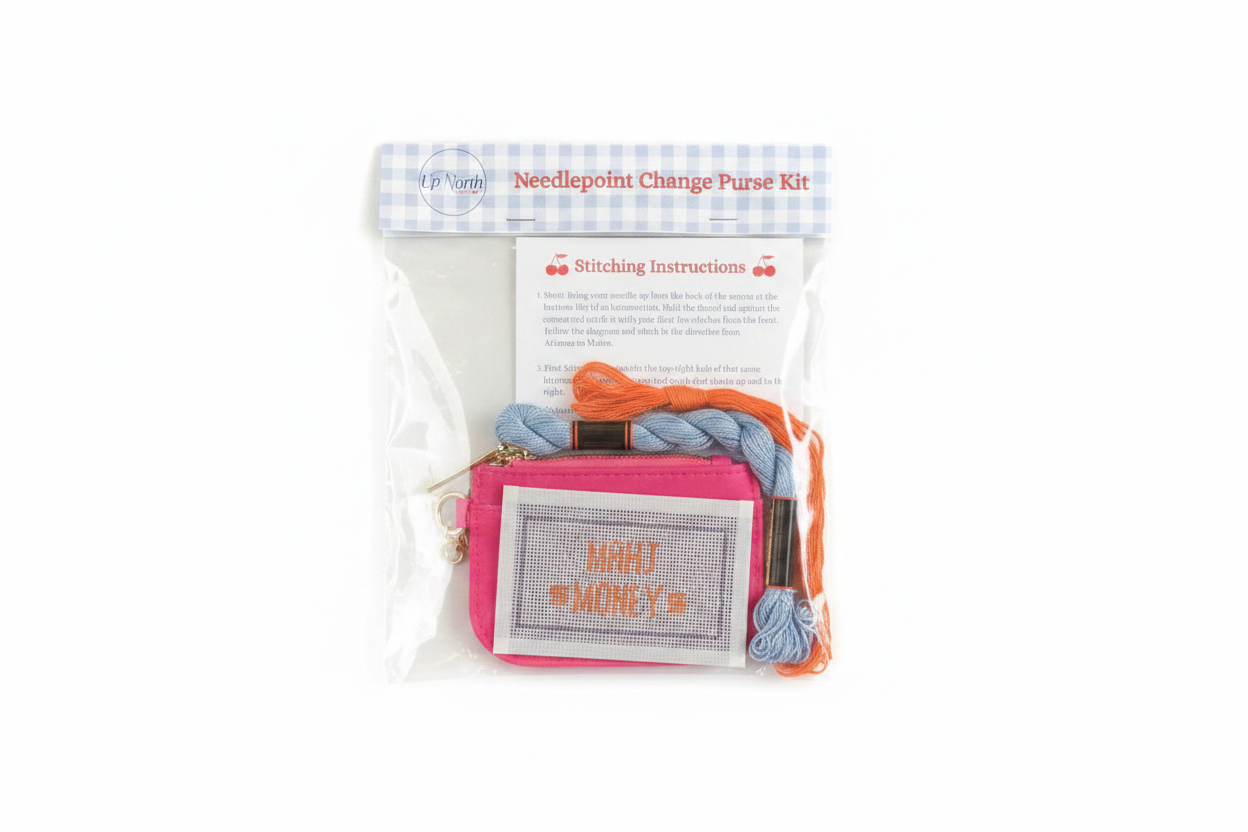 Mahj Change Coin Purse Up North Needlepoint Kit