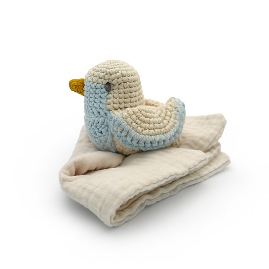 Blue Chickadee Baby Lovey