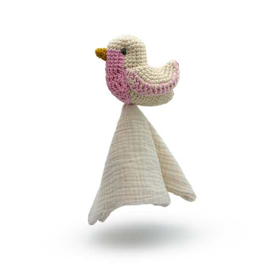 Pink Chickadee Baby Lovey