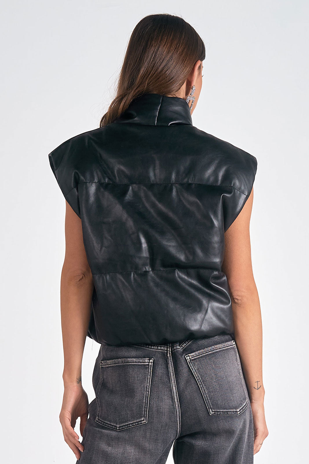 Faux Leather Vest