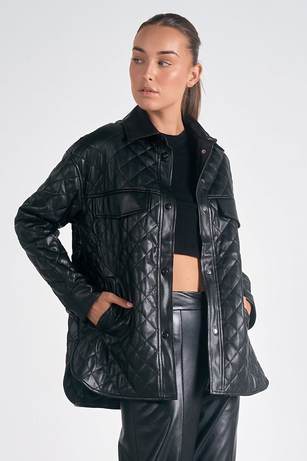 Black Quilted Jacket