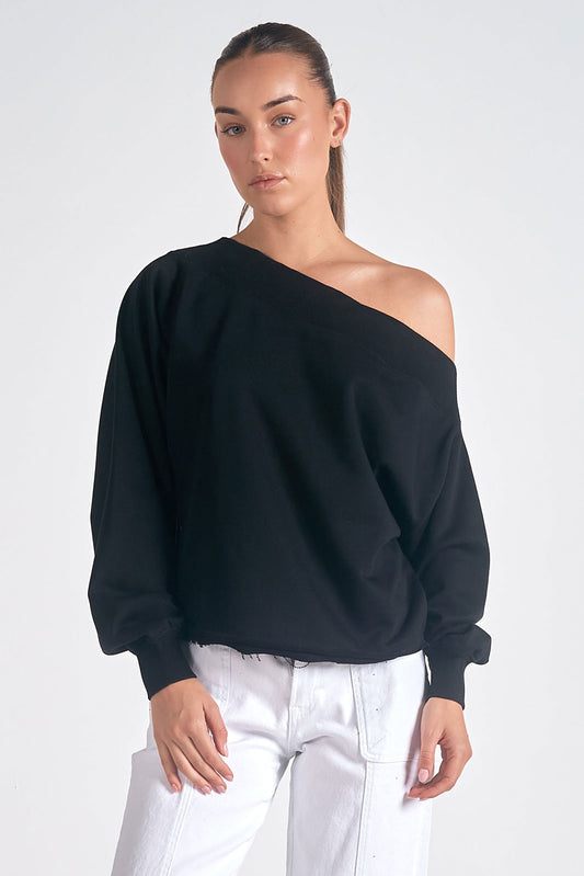 Off the Shoulder Sweatshirt