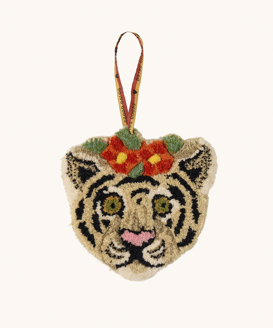 Floral White Tiger Gift Hanger