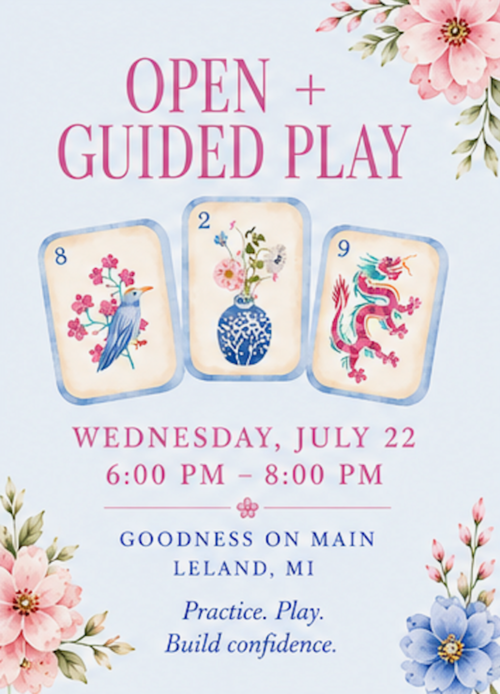 Guided Play Mahjong Event Goodness on Main & Natalie