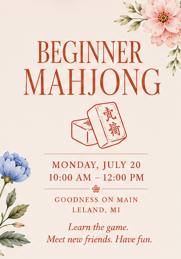 Beginner Mahjong Event Goodness on Main & Natalie