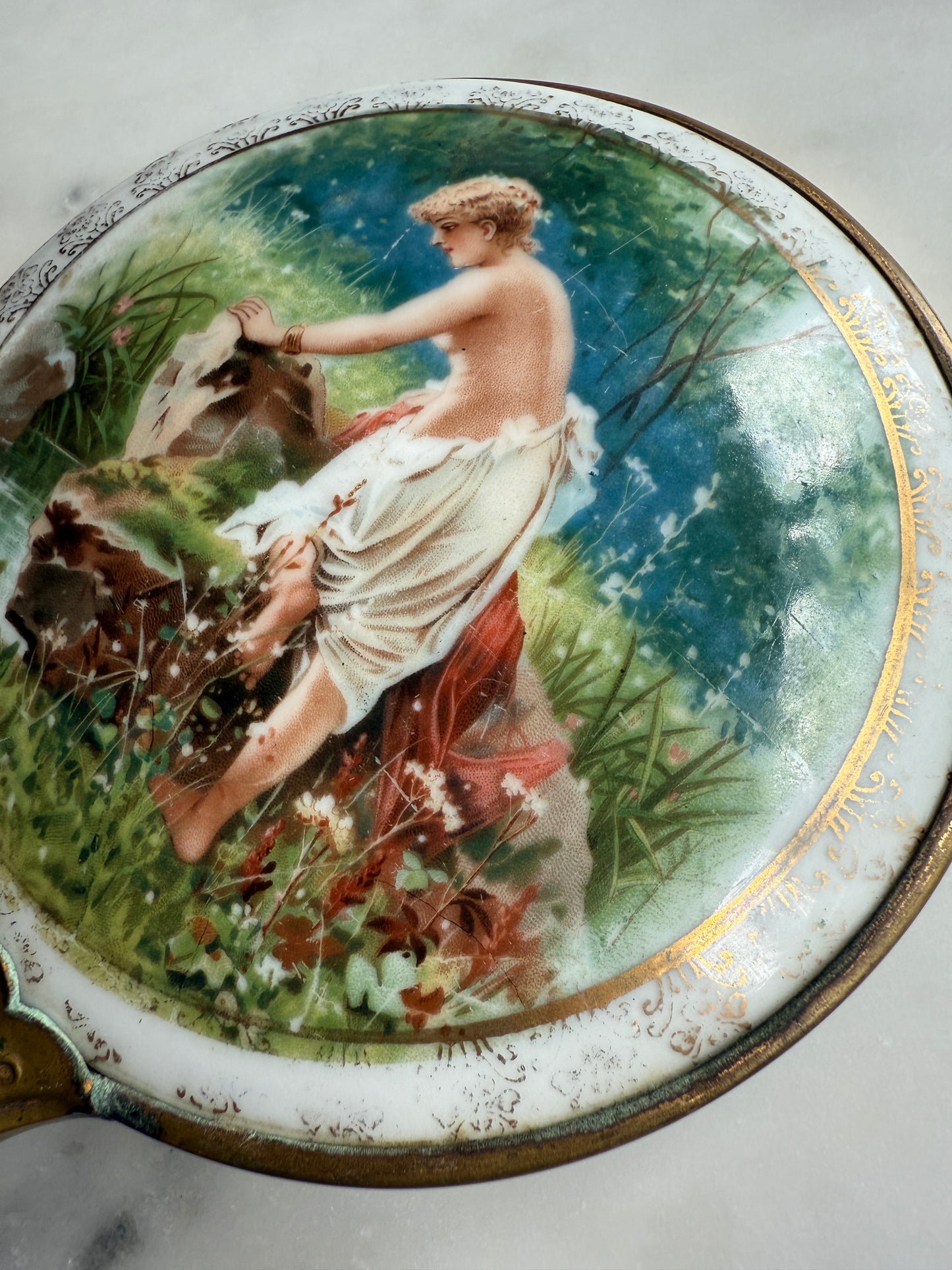 Early Art Nouveau Antique Dresser Set