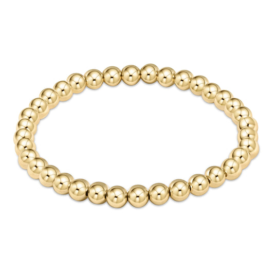 Classic Gold Bead Bracelet 5mm