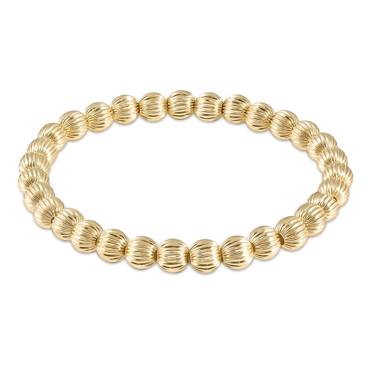 6mm Dignity Gold Bead Bracelet