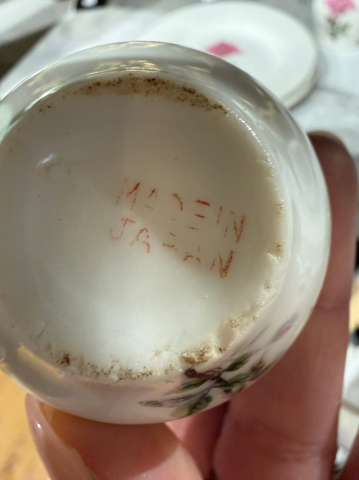 Vintage Miniature Tea Set- Made in Japan| Pink Rose Floral