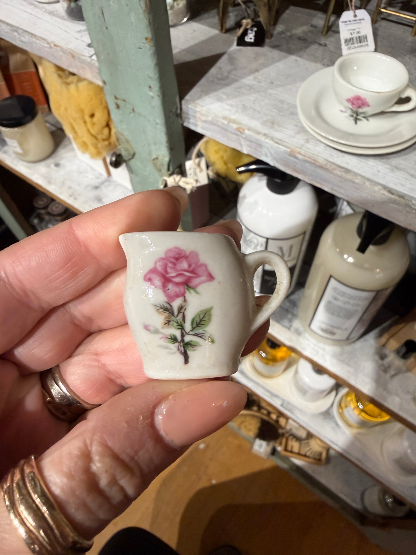 Vintage Miniature Tea Set- Made in Japan| Pink Rose Floral