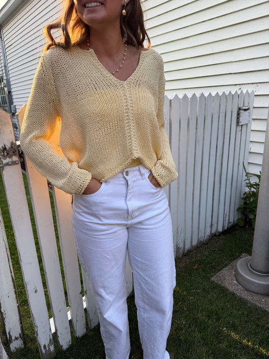 Julianna Crop Sunlight Yellow