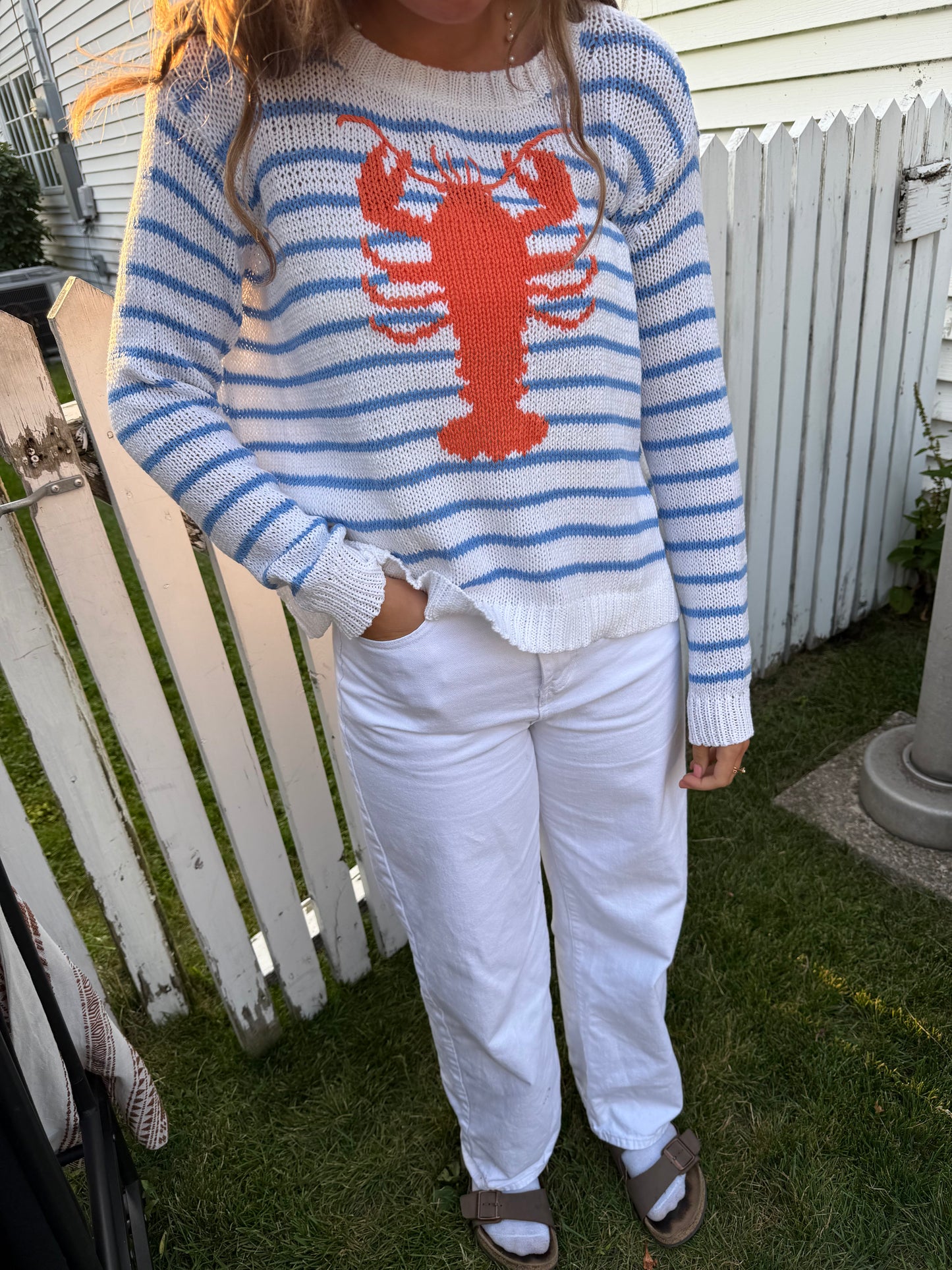 Lobster Striped Crew