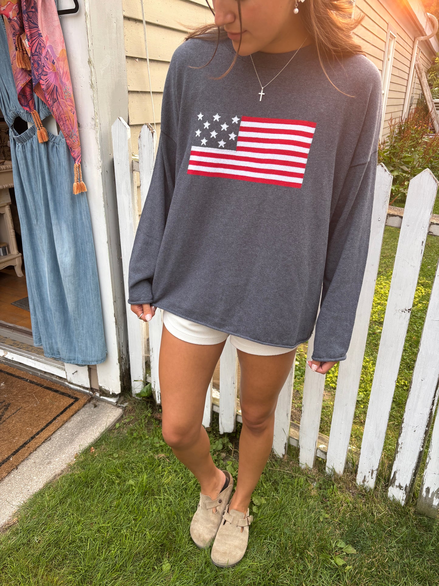 Knit Flag Sweater