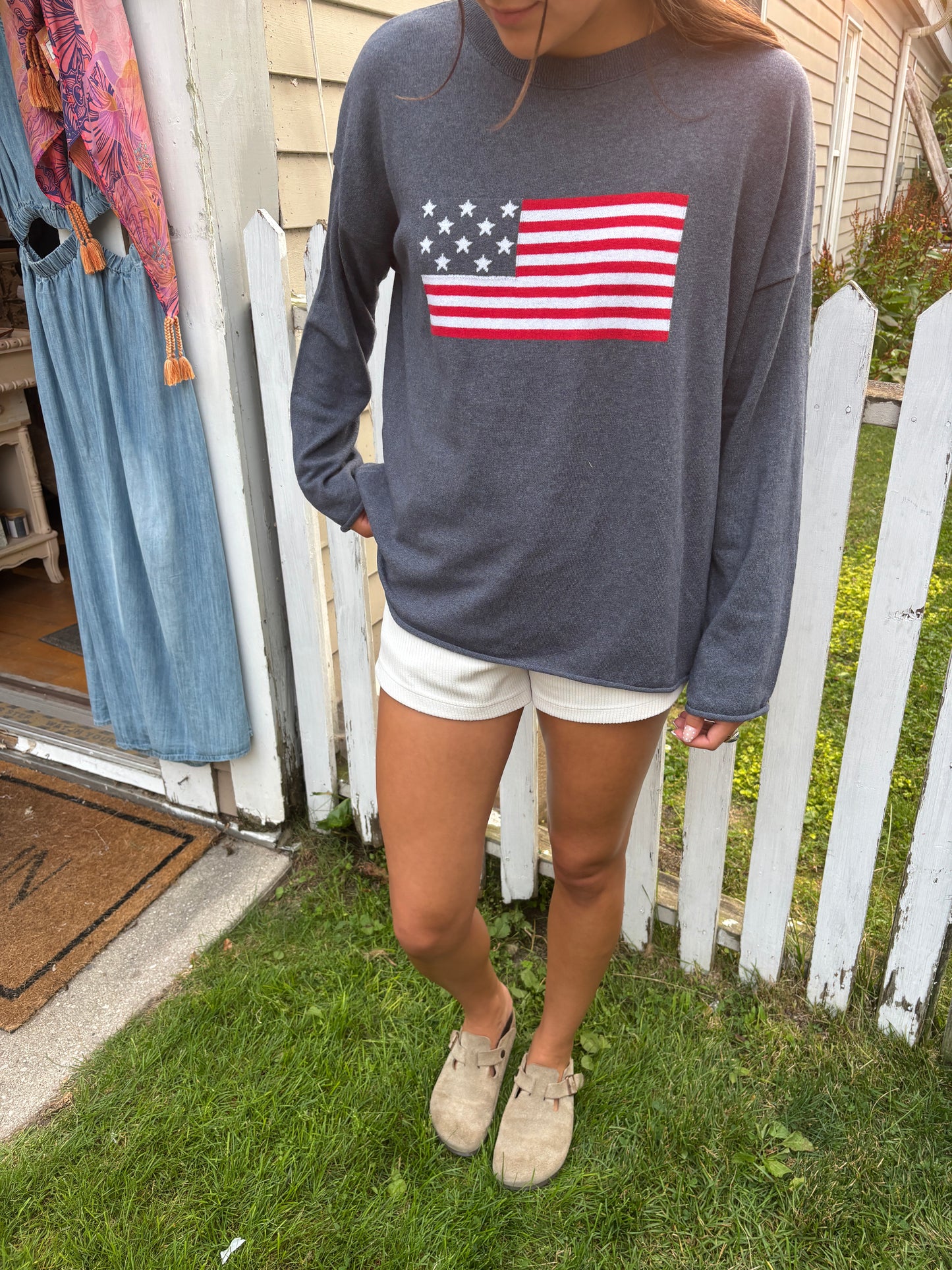 Knit Flag Sweater