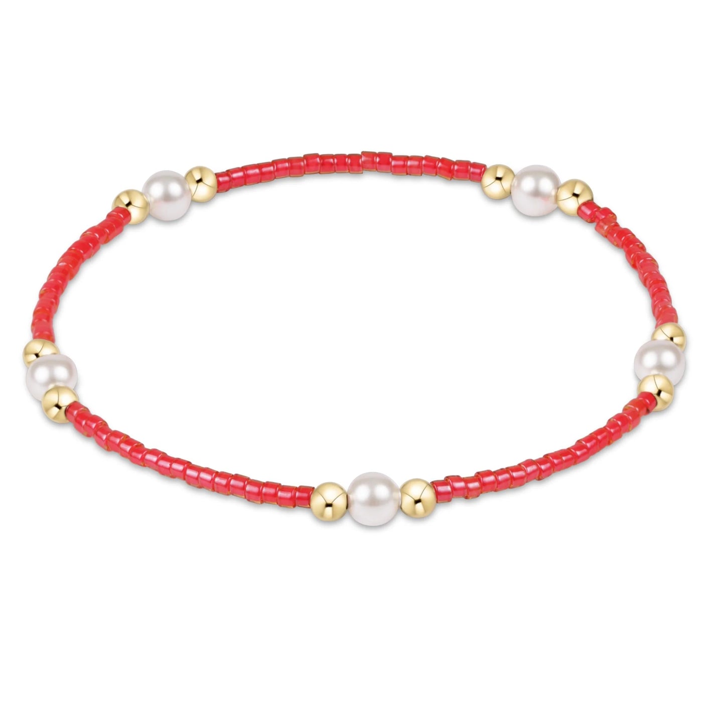 enewton Hope Purpose Pearl Gold Beaded Bracelet | Spring Summer Colors New! Stackable Waterproof Jewelry