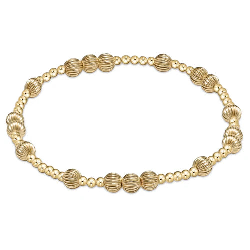 hope unwritten dignity 5mm bead bracelet - gold