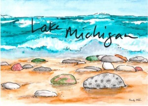 Lake Michigan Postcard