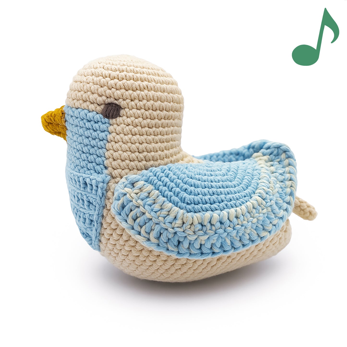 Blue Chickadee Music Box