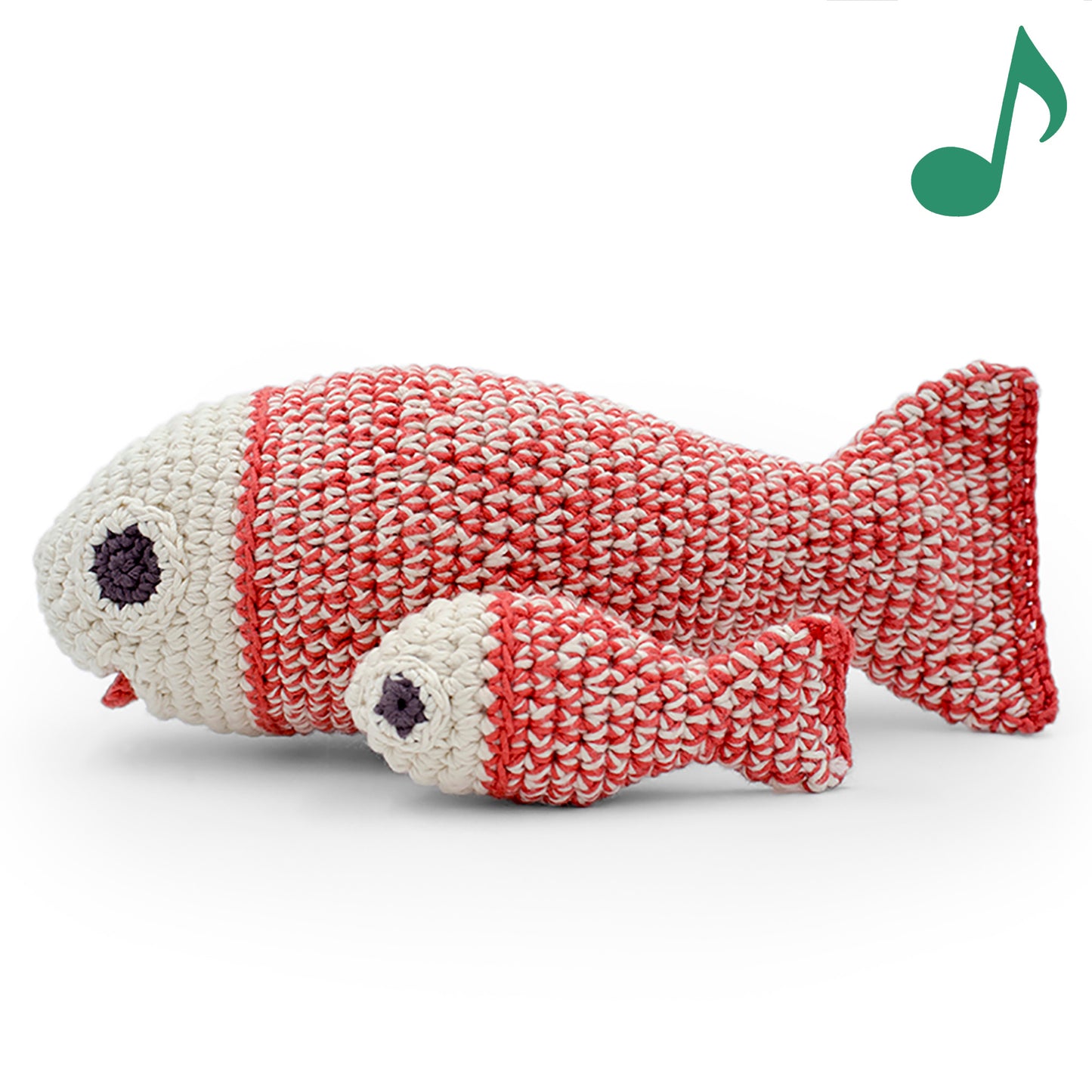 Salmon Musical Stuffy- Plays the Yellow Submarine