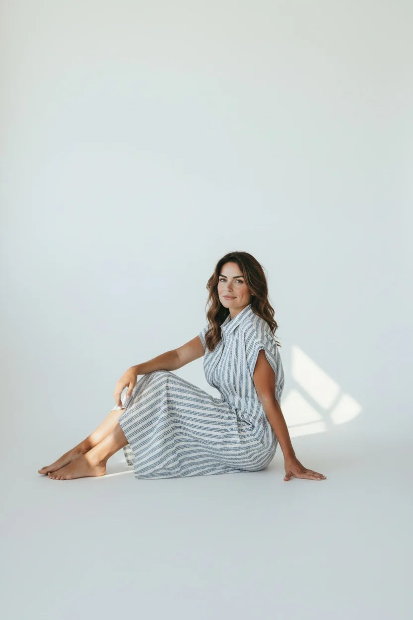Chira Dress | Floral Stripe | Ivy Coast