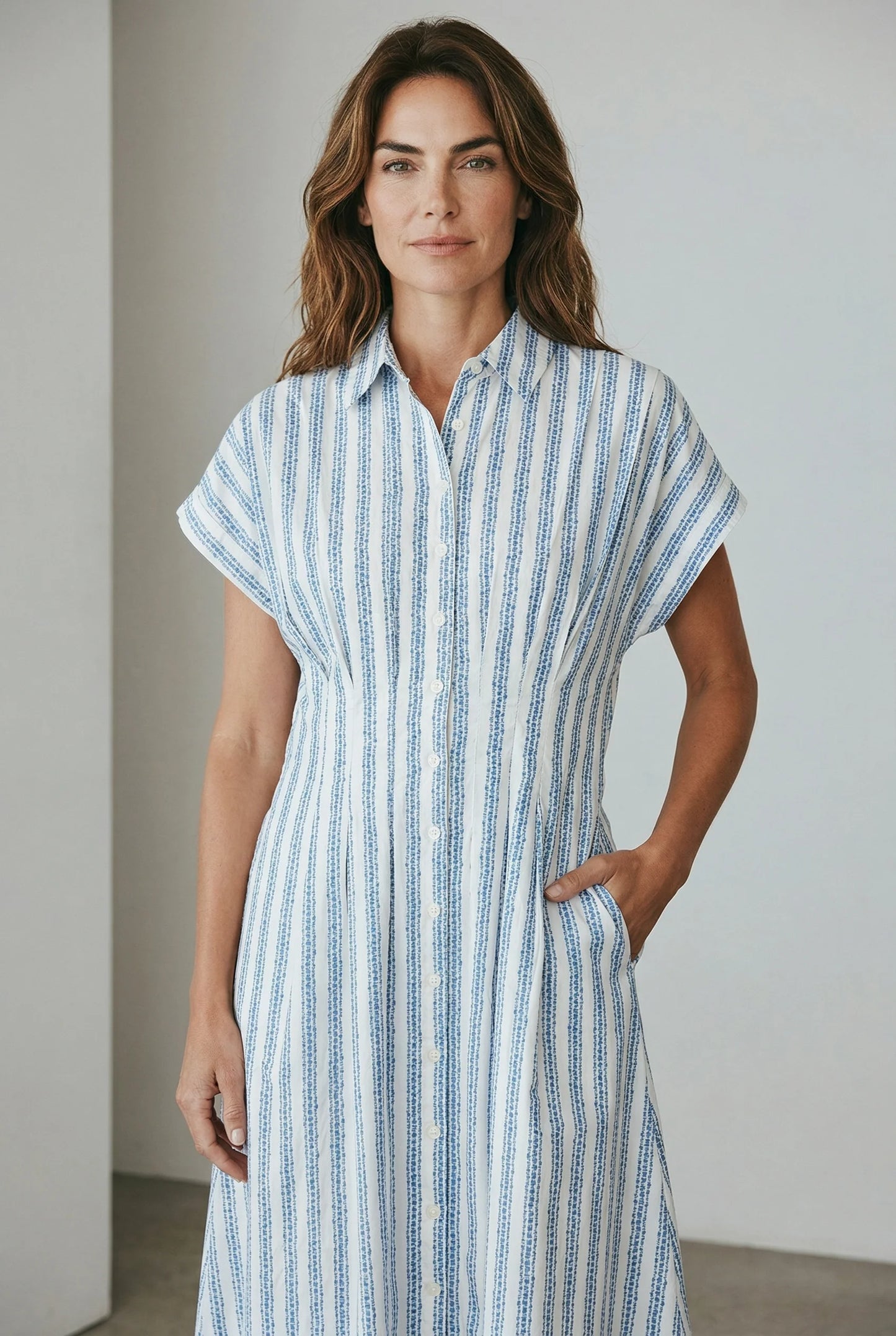 Chira Dress | Floral Stripe | Ivy Coast