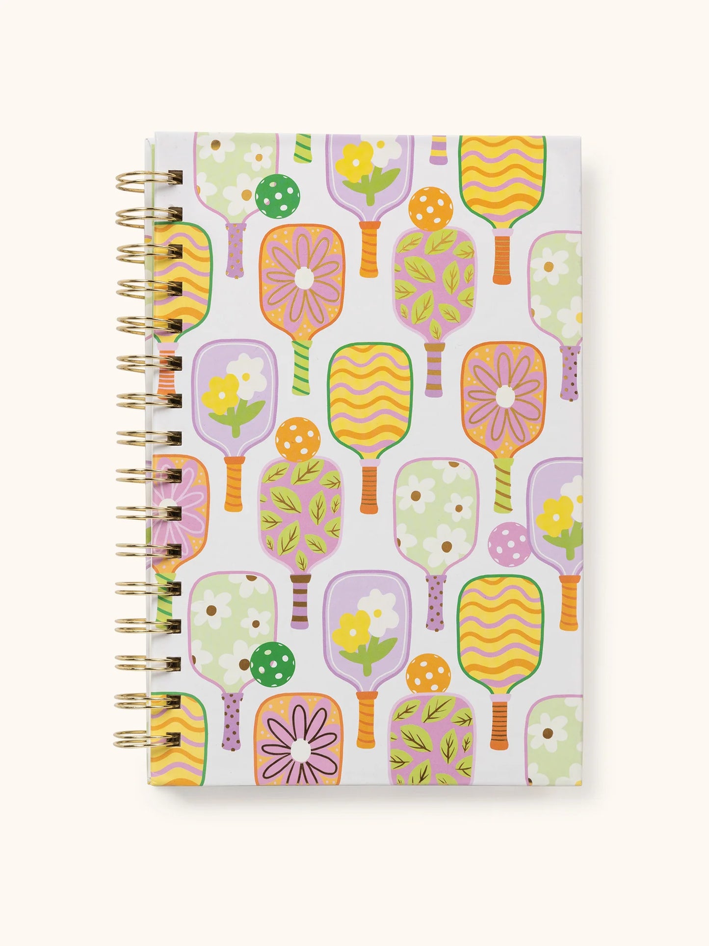 Pickleball Rally Medium Spiral Notebook