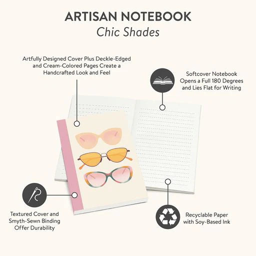Chic Shades Artisan Notebook