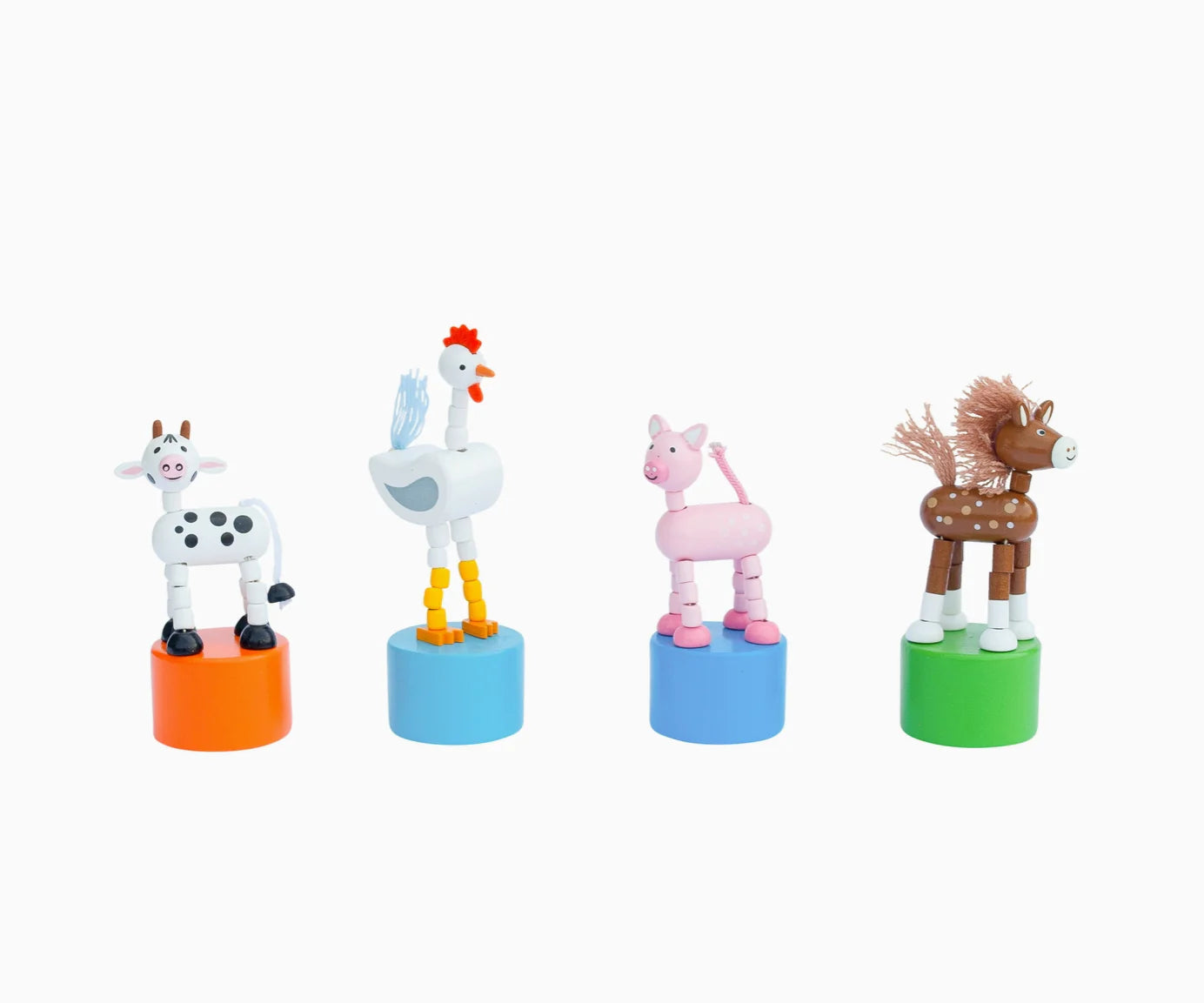 Barnyard Push Puppet Toys