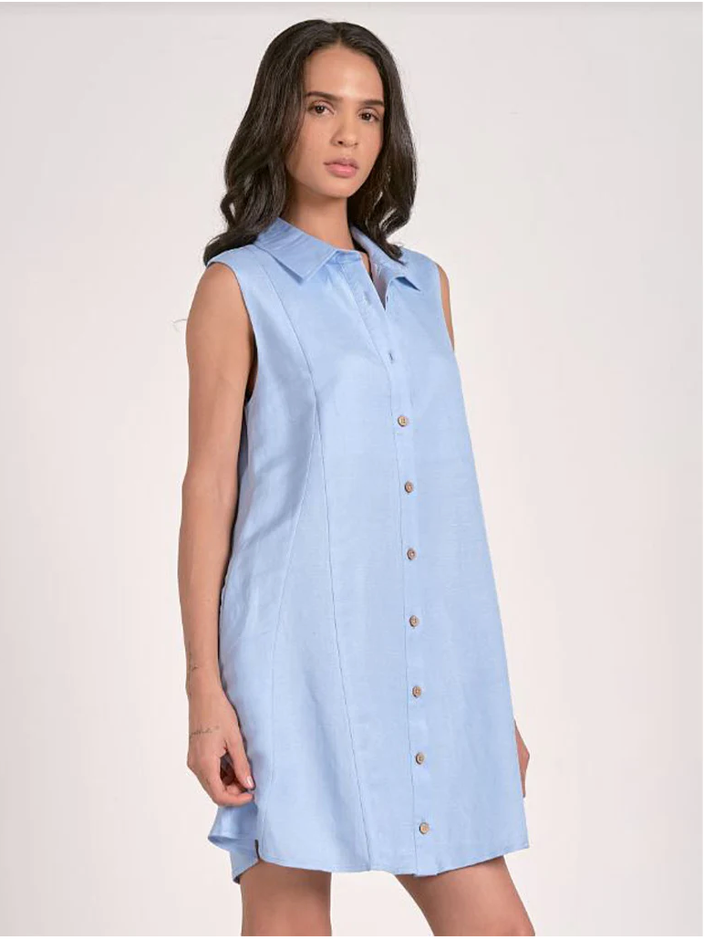Collared Button Up Dress