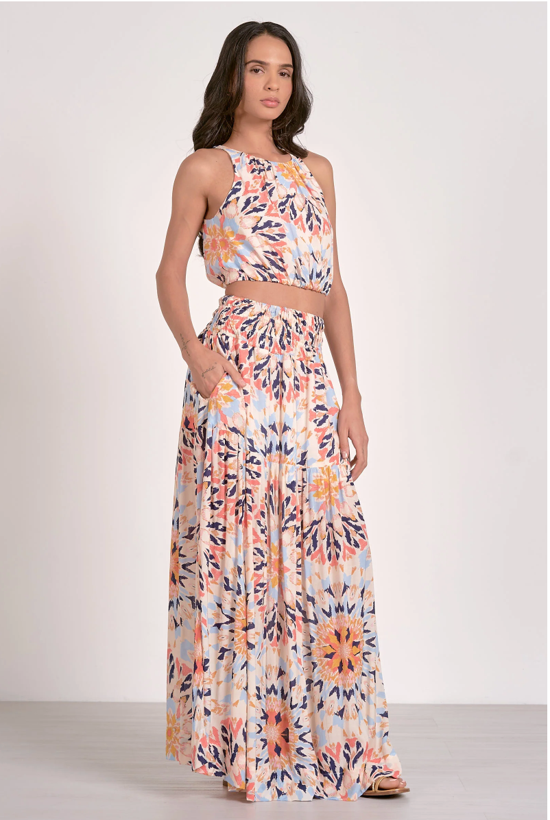 Midi Kaleidoscope Skirt