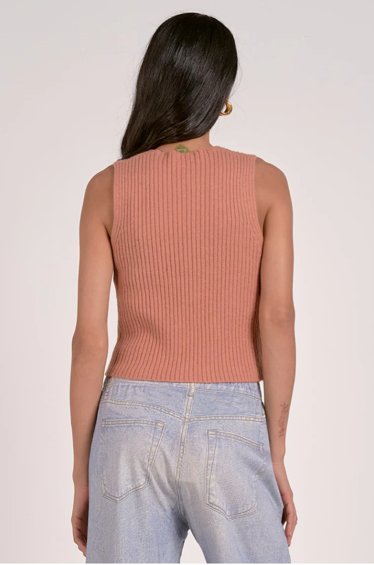 Peach Sweater Vest