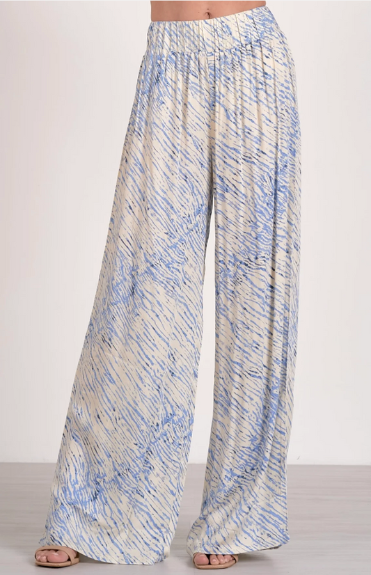 Blue Sahara Wide Legged Pant