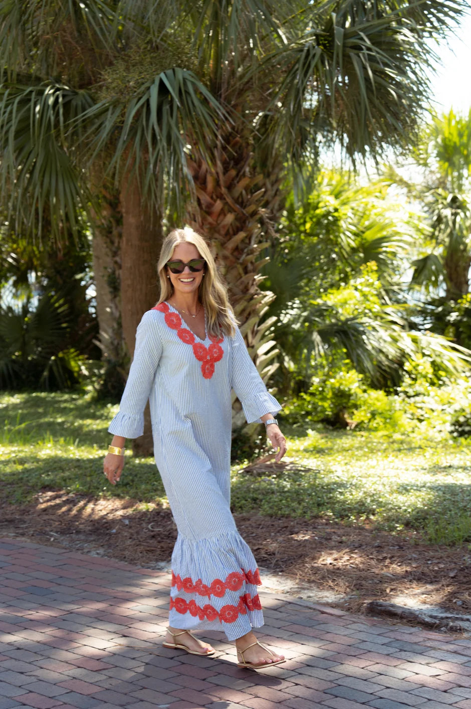Sail to Sable - Catie Dress - Seersucker
