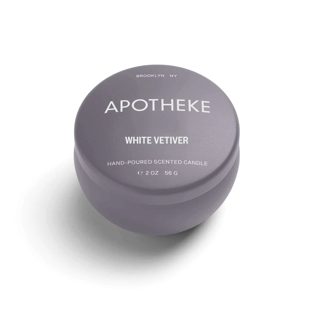 White Vetiver Mini Candle Tin