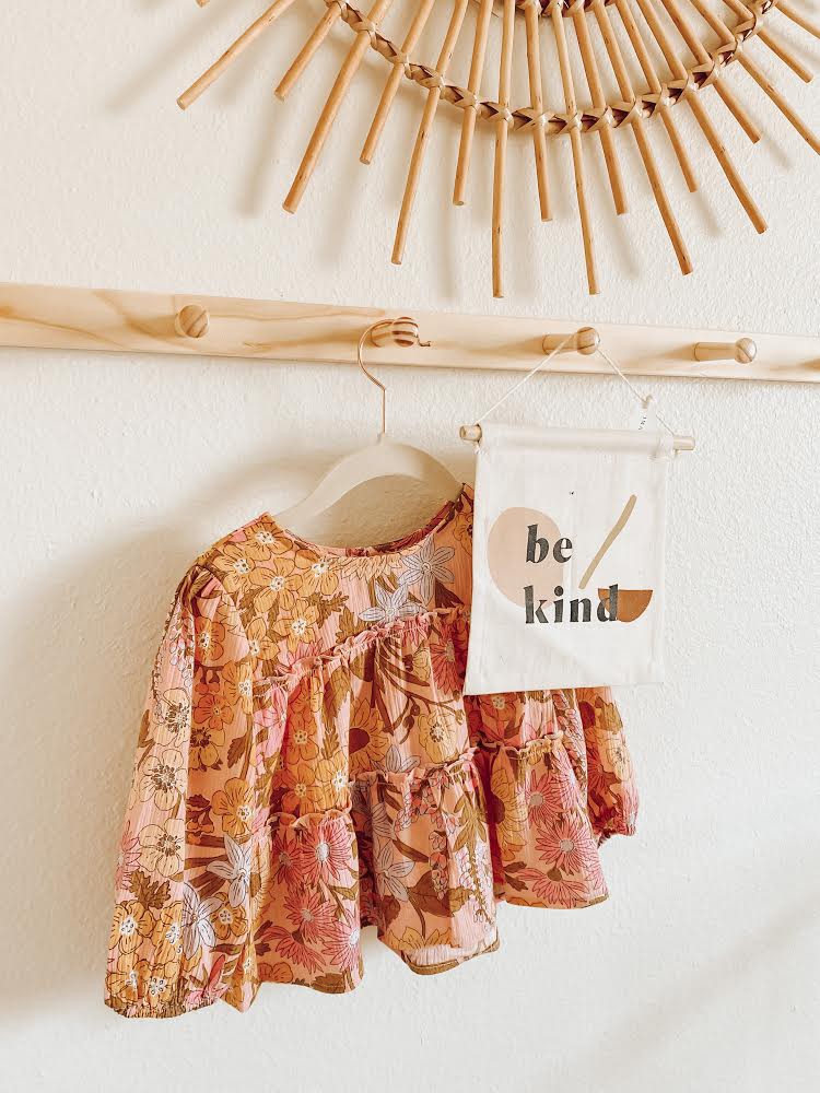 Be Kind Canvas Hang Sign