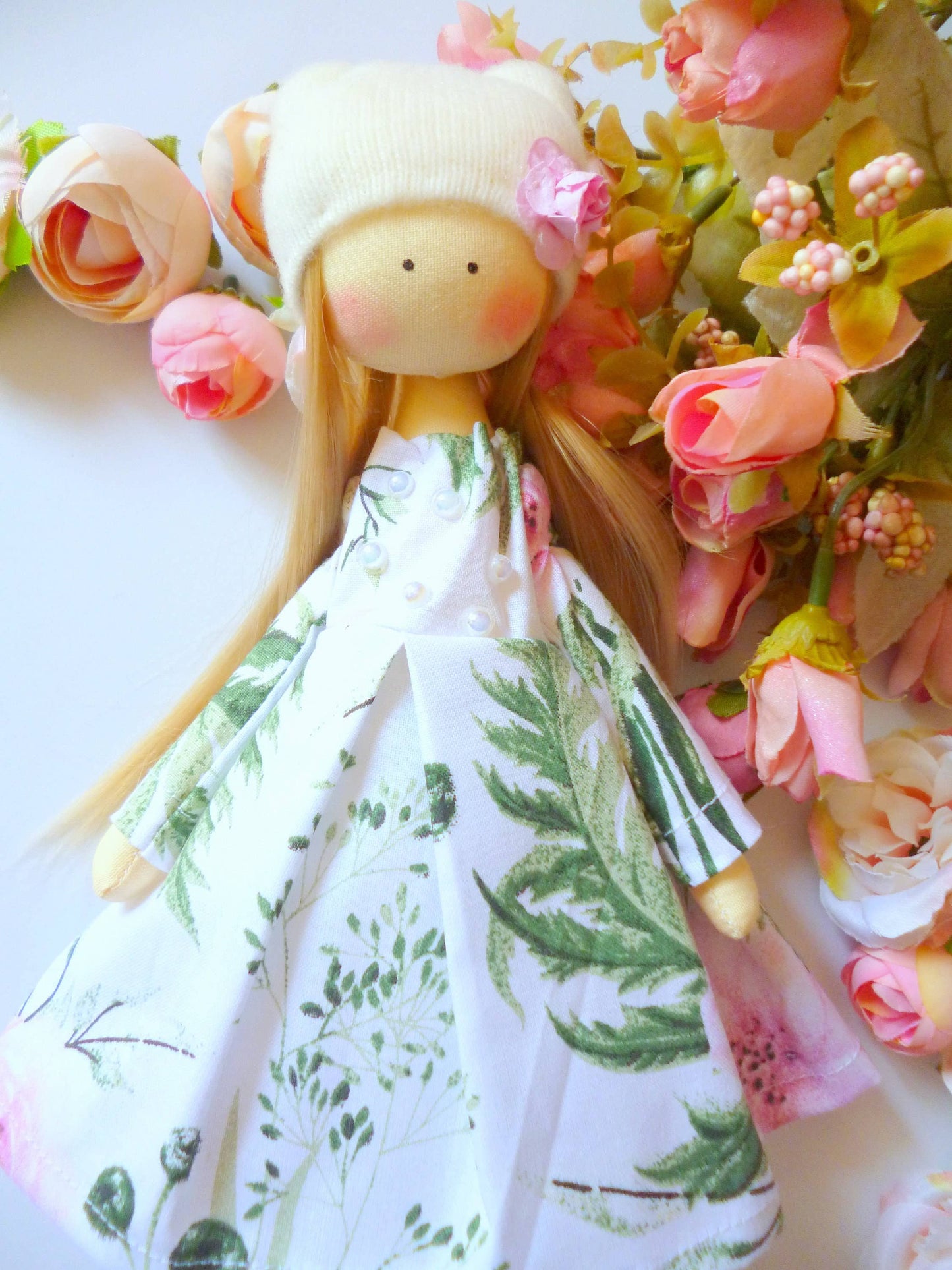 Handmade Keepsake Doll with Stitched Clothing – Heirloom Gift from Ukraine cloth doll, Fabric Doll, Textile doll, art doll