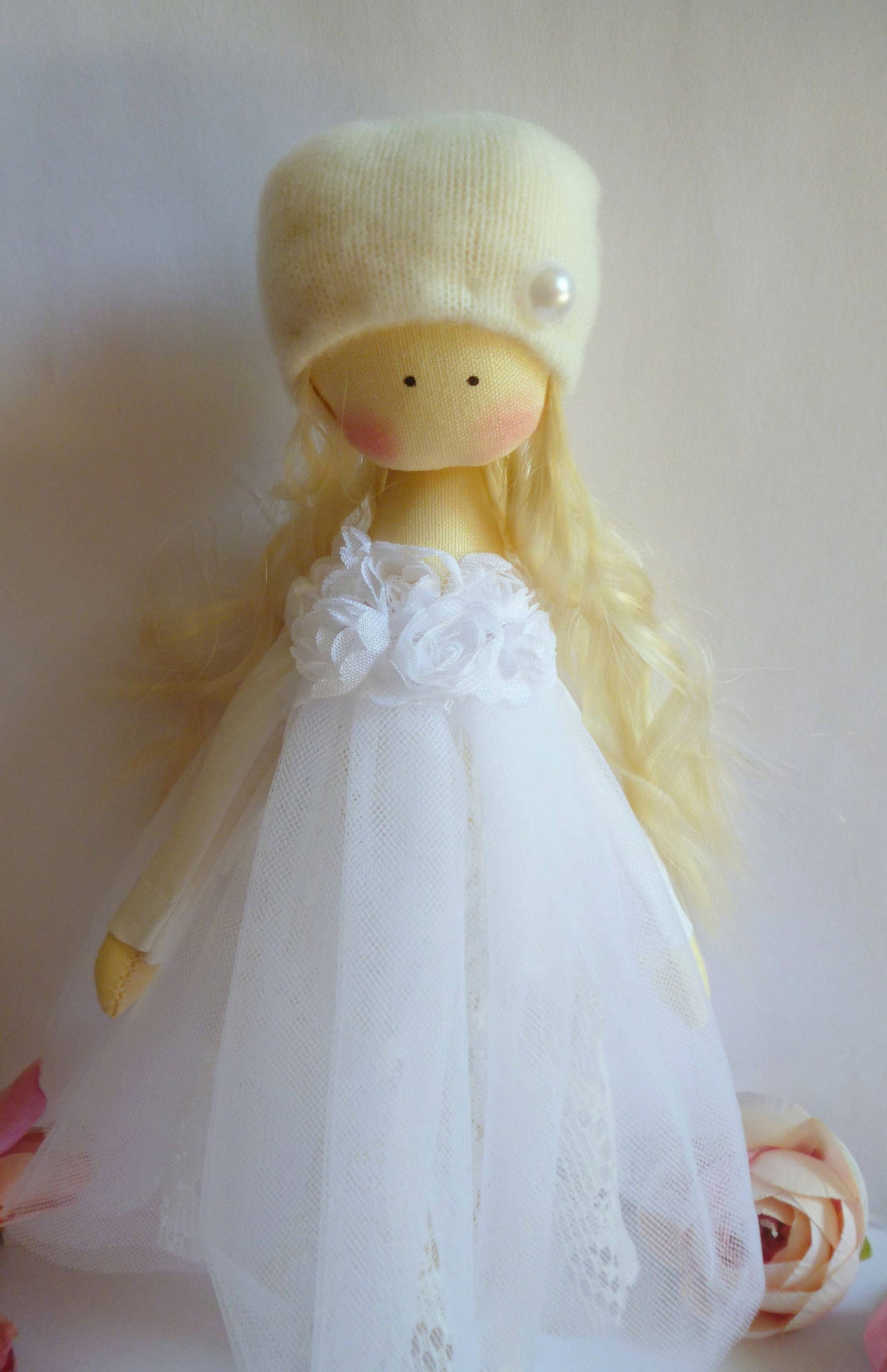 Soft Fabric Tilda Ballerina Rag Doll, Nursery Decor