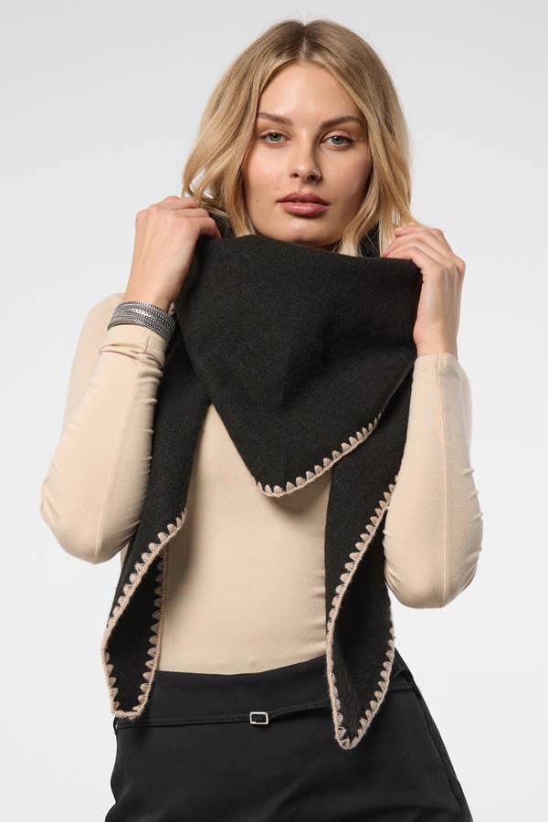 Knitted Triangle Shawl