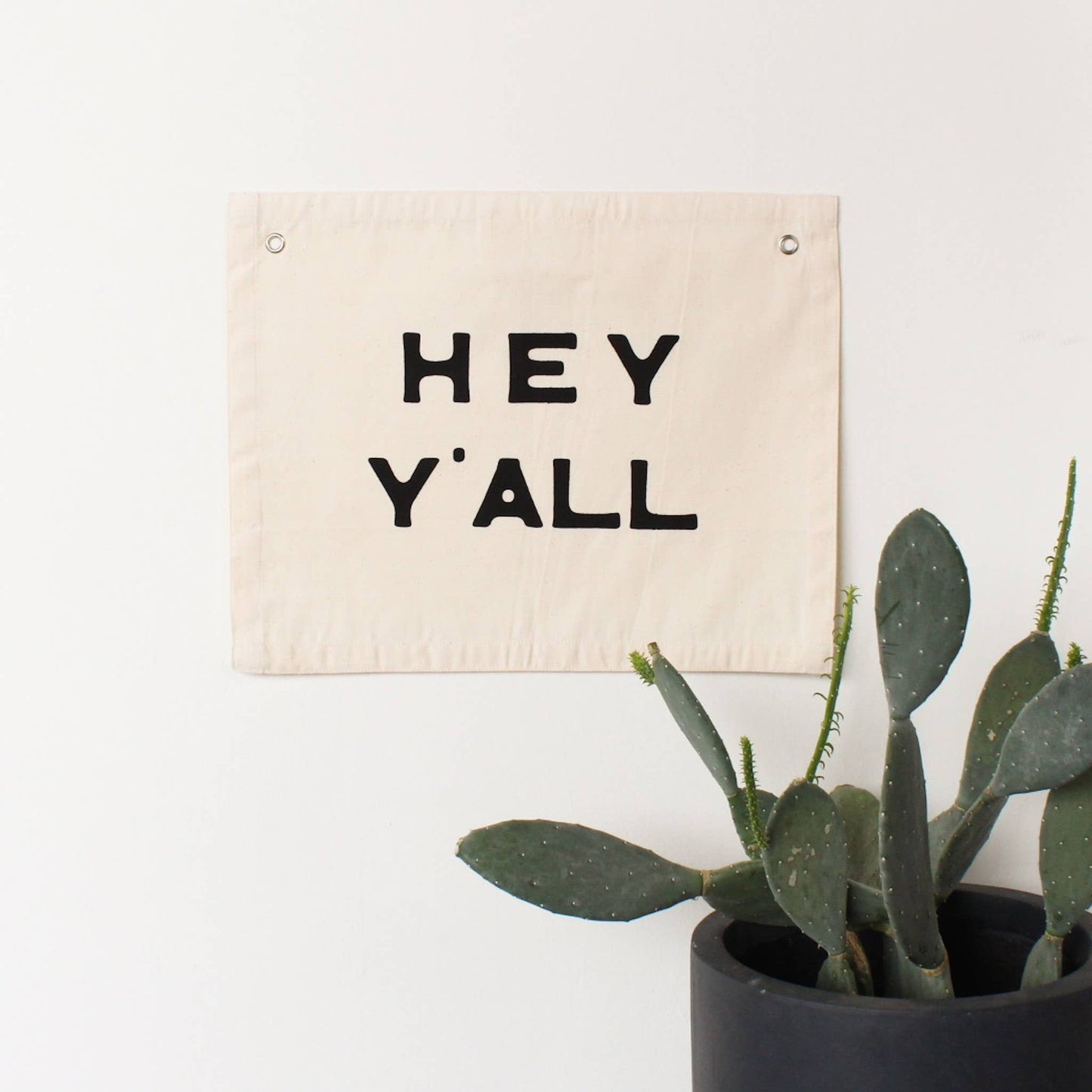 Hey Y'all Canvas Banner