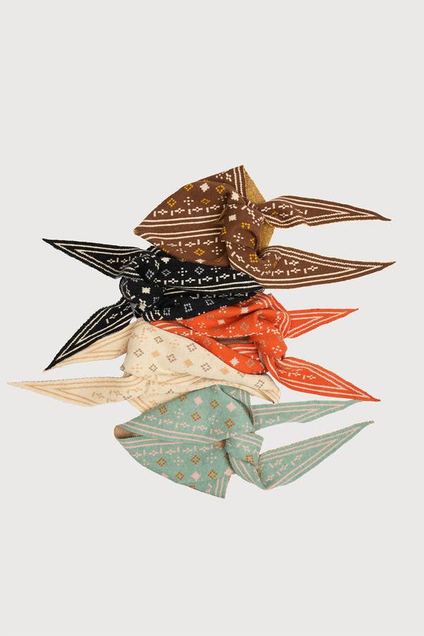 Foulard Knit Triangle Scarf