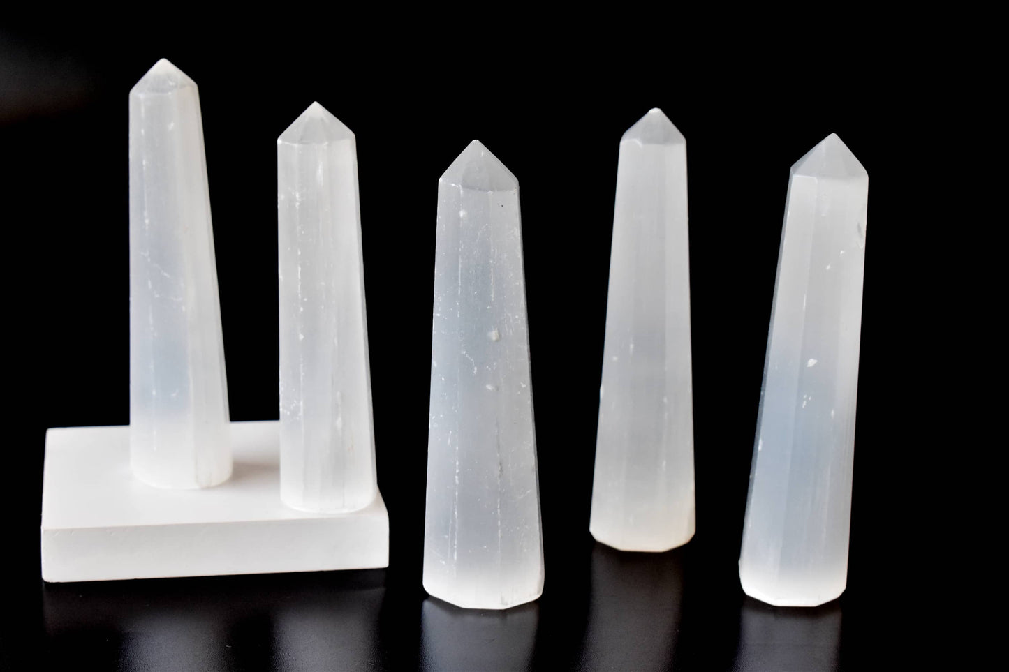 Selenite Tower Point (Insight and Flexibility)