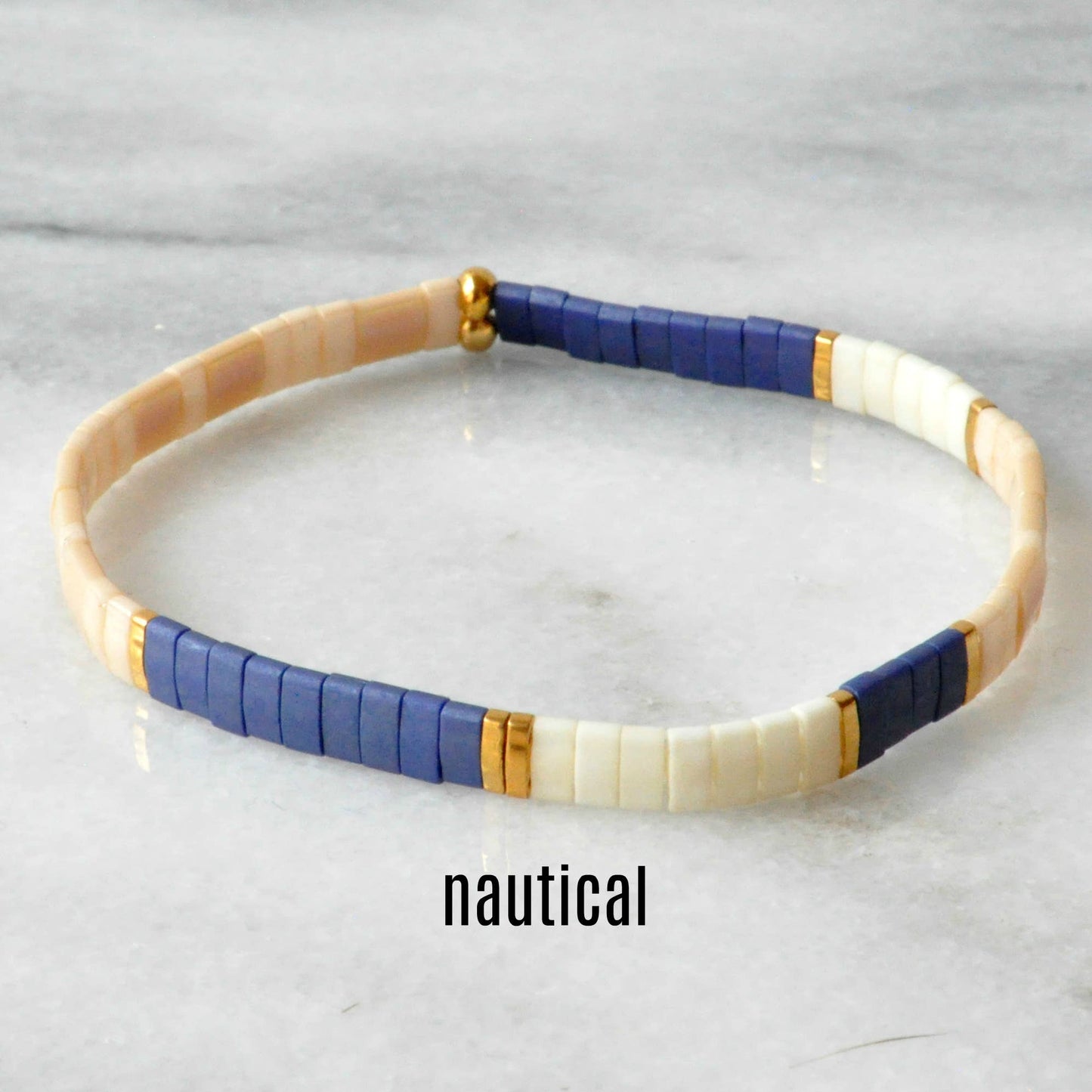 Stackable Stretch Tile Bead Bracelets