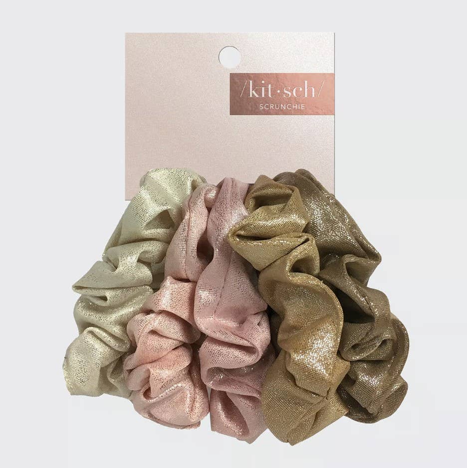 Metallic Scrunchies (Blush)