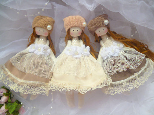 Mini Textile Pocket Doll - Dollhouse Fairy Angel