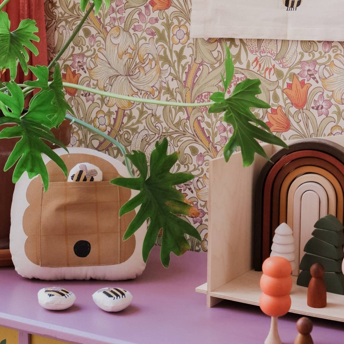 Interactive Beehive Pillow - Canvas Material