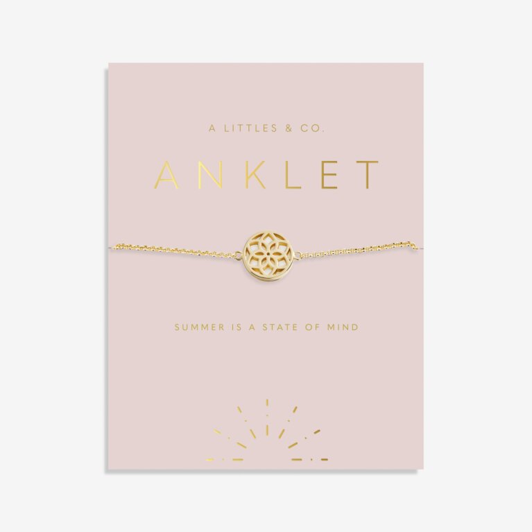 Anklet- Gold Dreamcatcher